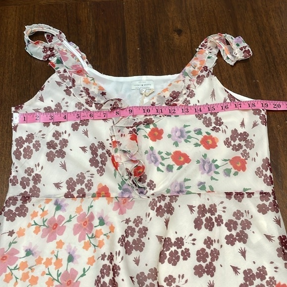 Lucky Brand floral chiffon tank top - Picture 7 of 12
